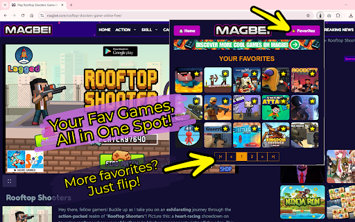 Shooting Games Collection: Favorite  Play [Launcher]  from Chrome web store to be run with OffiDocs Chromium online